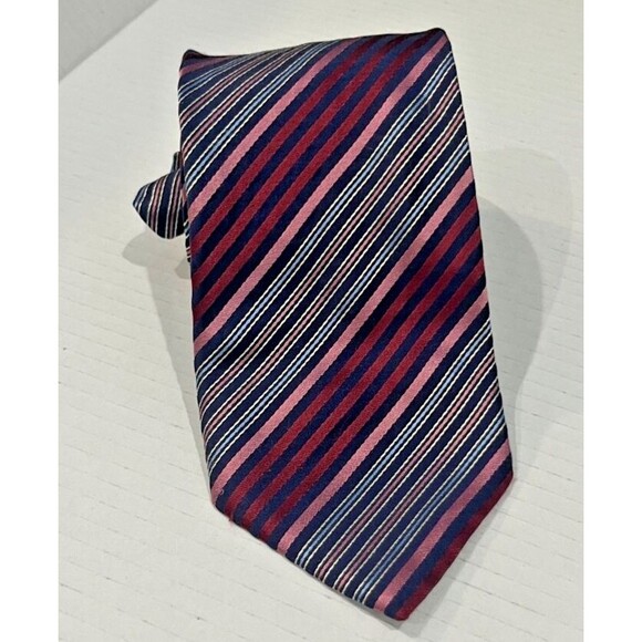 Brioni  Tie Hand Made Stripe Silk  Mens Luxury Neck Tie 3.5 X 60 - Picture 1 of 10
